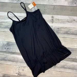 Merrell Black Workout tank with ruffle size M